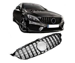 Maska Mercedes Benz C W205 (2014-2018) – GT vzhled, černá bez 360° kamery