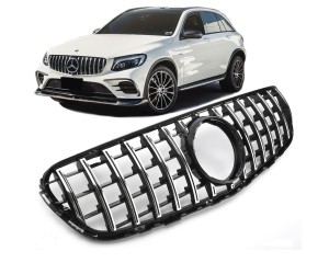 Maska Mercedes Benz GLC (2015-2019) Panamericana AMG GT vzhled – černá s chromem, bez 360°