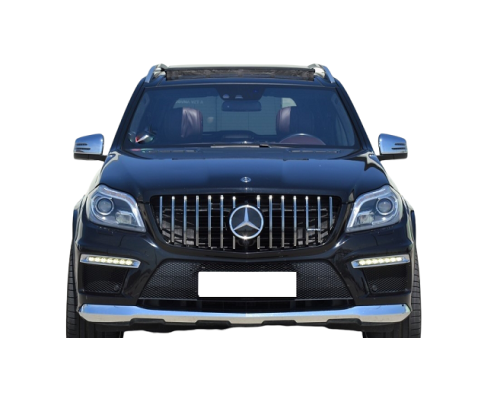 Maska Mercedes Benz GL X166 (2013-2015) GT vzhled – černá s chromem (AMG Line paket)