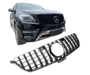 Maska Mercedes Benz ML W166 (2012-2015) Panamericana GT vzhled – černá lesklá