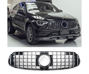Maska Mercedes Benz GLC (2019-2022) Panamericana GT vzhled – černá s chromem (AMG Line)