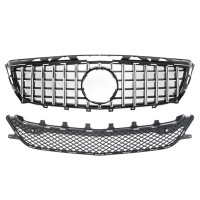 Maska Mercedes Benz CLS (W218/C218/X218) předfacelift - GT vzhled, černá s chromem