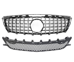 Maska Mercedes Benz CLS (W218/C218/X218) předfacelift - GT vzhled, černá s chromem