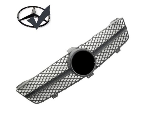 Maska Mercedes Benz CLS (W219) facelift - černá matná (černý znak)