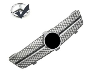 Maska Mercedes Benz CLS (W219) facelift - černá s chromem