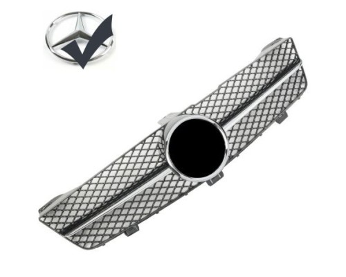 Maska Mercedes Benz CLS (W219) facelift - černá s chromem