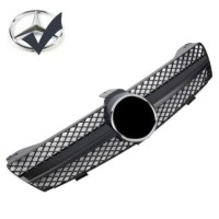 Maska Mercedes Benz CLS (W219) předfacelift - černá matná (chrom znak)