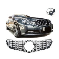 Maska Mercedes Benz E A207/C207 (2009-2013) GT - černá chrom (znak)