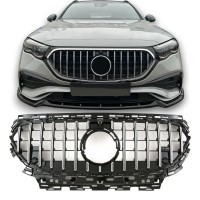 Maska Mercedes Benz E W214/S214/X214 (2023+) černá chrom s AMG logem