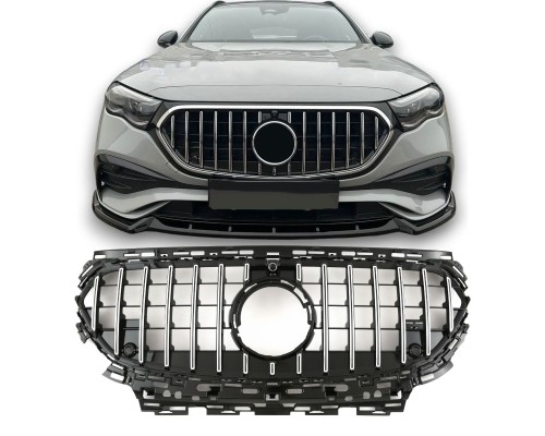 Maska Mercedes Benz E W214/S214/X214 (2023+) černá chrom s AMG logem