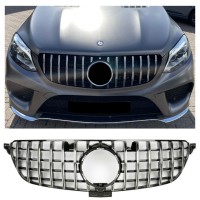 Maska Mercedes Benz GLE W166 (2015-2019) Panamericana GT vzhled – černá s chromem