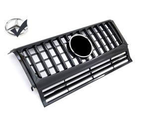 Maska Mercedes Benz G (W463) AMG GT Panamericana vzhled – černá lesklá