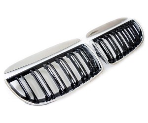 Maska BMW 3 E90/E91 (2005-2008) – černá s chromem, styl M3