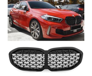 Maska BMW 1 F40/F41 - černá lesklá (diamant)