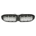 Maska BMW 3 G20/G21 (2019-2022) styl diamant (černá chrom) LED modul