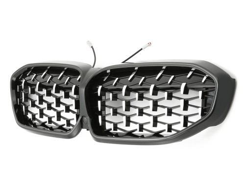 Maska BMW 3 G20/G21 (2019-2022) styl diamant (černá chrom) LED modul