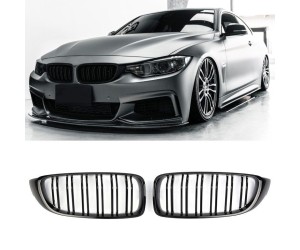 Maska BMW 4 F32/F33/F36/F80/F82 – černá lesklá, styl M4