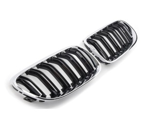 Maska BMW 3 E92 coupe / E93  cabriolet (2010-2013) – černá s chromem, styl M3