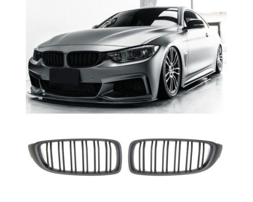 Maska BMW 4 F32/F33/F36/F80/F82 – černá matná, styl M4