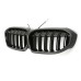 Maska BMW 3 G20/G21 (2019-2022) černá lesklá (dvojitá) LED modul