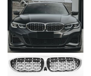 Maska BMW 3 G20/G21 (2019-2022) styl diamant (chrom)