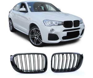 Maska BMW X3 F25 (2014-2017) / X4 F26 (2014-2017) – černá lesklá