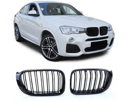 Maska BMW X3 F25 (2014-2017) / X4 F26 (2014-2017) – černá lesklá