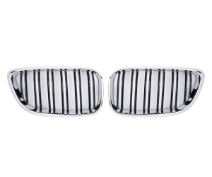Maska BMW 2 (F22/F23/F87) - chromová (dvojitá)
