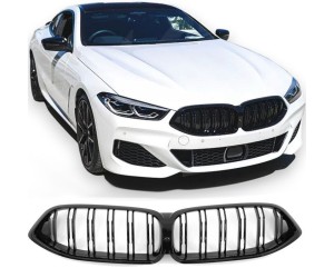 Maska BMW 8 G14/G15/G16 (2018-2022) - černá lesklá dvojitá