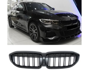 Maska BMW 3 G20/G21 (2019-2022) černá lesklá (dvojitá)