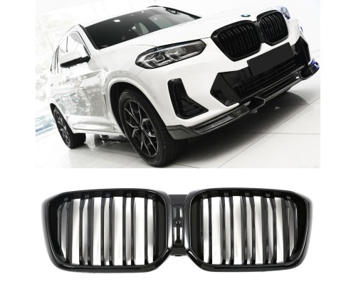 Maska BMW X3 G01 / X4 G02 (2021+) černá lesklá (dvojitá)