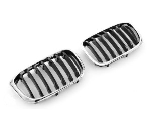 Maska BMW X3 G01 / X4 G02 (2017-2021) černá  chrom (single)