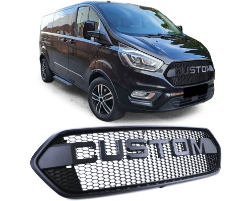 Maska Ford Transit Custom/Tourneo Custom (2018-2023) - černá s nápisem