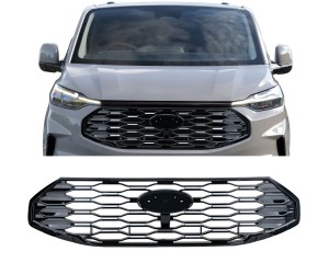 Maska Ford Transit Custom/Tourneo Custom (2023+) - černá s chromem