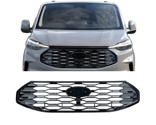 Maska Ford Transit Custom/Tourneo Custom (2023+) - černá s chromem