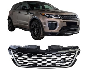 Maska Land Rover Range Rover Evoque L551 (2019+) - černo-stříbrná