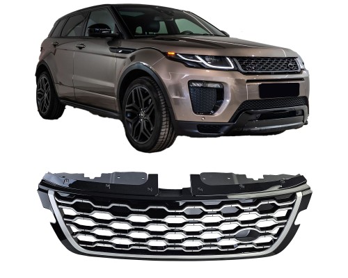 Maska Land Rover Range Rover Evoque L551 (2019+) - černo-stříbrná