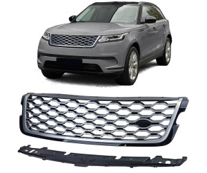 Maska Land Rover Range Rover Velar L551 (2017-2023) - černo-stříbrná