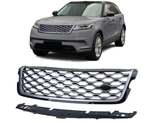 Maska Land Rover Range Rover Velar L551 (2017-2023) - černo-stříbrná