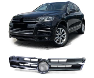 Maska Volkswagen Touareg 2 (2010-2014) - černá s chromem