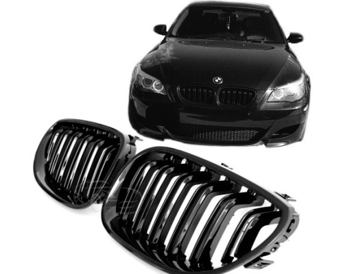 Maska BMW 5 E60/E61 – černá lesklá, styl M5