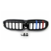 Maska BMW 3 G20/G21 (2019-2022) černá lesklá, trikolora