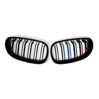 Maska BMW 5 E60/E61 – černá lesklá trikolora, styl M5
