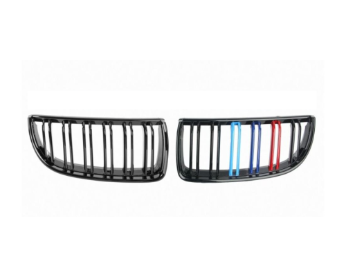 Maska BMW 3 E90/E91 (2005-2008) – trikolora lesklá, styl M3