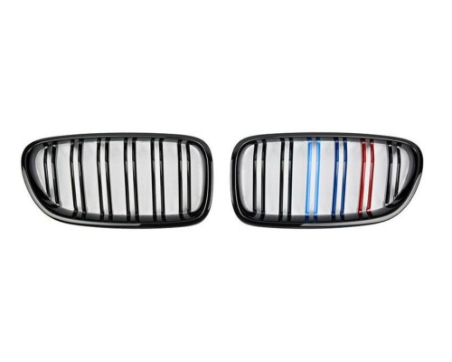 Maska BMW 5 F10/F11 – trikolora lesklá, styl M5