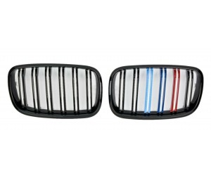 Maska BMW X5 E70 / X6 E71 – černá lesklá trikolora, styl M5