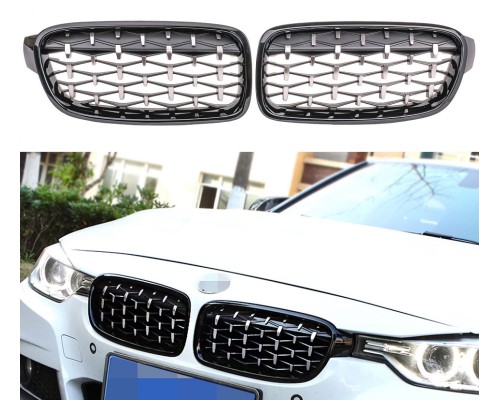 Maska BMW 3 F30/F31 – lesklá chrom, vzhled exclusiv