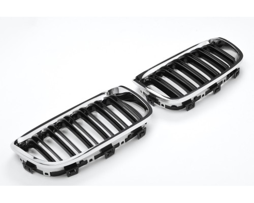 Maska BMW 1 F20/F21 (2012-2015) černá s chromem, styl M