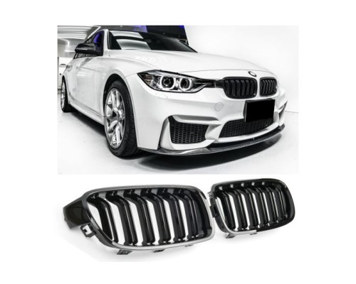 Maska BMW 3 F30/F31 – černá lesklá, styl M3