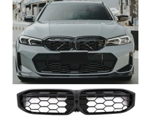 Maska BMW 3 G20/G21 (2022+) lesklá černá (diamant)